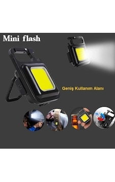 Fonksiyonel Şarjlı Kamp Lambası 30 Led Anahtarlık Fener