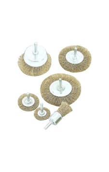 Bay-tec 6 Parça Çelik Tel Fırça Seti Mk1260 Matkap Tel Fırça 6'lı Bay-tec 6 Parça Çelik Tel Fırça Seti Mk1260 Matkap Tel Fırça 6'lı