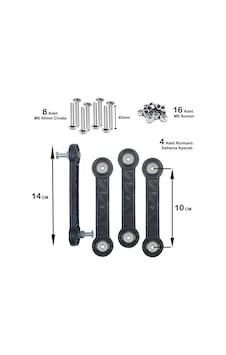 Beşik Sallama Aparatı 10 Cm Siyah M6 4 Adet Pk001ay00507 Renkli