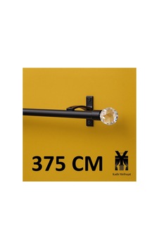 Siyah Alüminyum Tek Kanallı Rustik - Dekoratif Rustik - Elmas Başlık Siyahelmas375cm - 874765231 Siyahelmas375cm