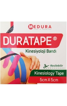 Duratape Kinesio Tape Tex Bant Siyah Sporcu Bandı 5cmX5m Duratape Kinesio Tape Tex Bant Siyah Sporcu Bandı 5cmX5m