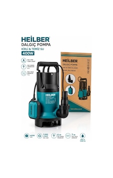 Heilber Ba0115392 Profesyonel 400w Şamandıralı Kirli Ve Temiz Su Dalgıç Pompası 7000 L/saat 6m Yukarı Basma Heilber Ba0115392 Profesyonel 400w Şamandıralı Kirli Ve Temiz Su Dalgıç Pompası 7000 L/saat 6m Yukarı Basma