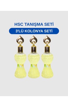 3'lü Lüx Kolonya Seti Ferahlatıcı Kolonya Seti