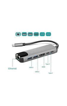 Type-c To Hdtv 6 İn 1lan +hdtv + Usb 2+ Type-c 2 Hub Type-c To Hdtv 6 İn 1lan +hdtv + Usb 2+ Type-c 2 Hub