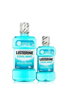 2 Adet Listerine Ağız Bakım Suyu Cool Mint 500 Ml + 250 Ml