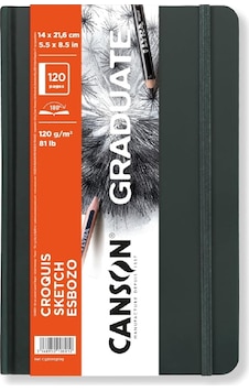 Canson Graduate Sert Kapaklı Çizim Defteri 120gr 14x21,6 120 Sayfa / 60 Yaprak Canson Graduate Sert Kapaklı Çizim Defteri 120gr 14x21,6 120 Sayfa / 60 Yaprak