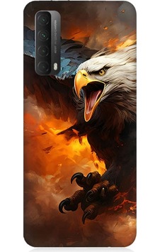 Huawei P Smart 2021 Uyumlu Kartal Savaş Desenli Silikon Kılıf Huawei P Smart 2021 Uyumlu Kartal Savaş Desenli Silikon Kılıf