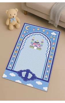 Mavi Cami Temalı Erkek Çocuk Seccadesi Cs16n11 Mavi Cami Temalı Erkek Çocuk Seccadesi Cs16n11