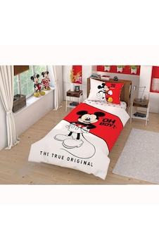 Taç Disney Mickey Mouse Çek Canlandır Pamuk Lisanslı Nevresim Tak