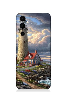 Tecno Pova Neo 2 Uyumlu Kayalıkta Gök Altında Deniz Feneri Desenli Silikon Kılıf Çok Renkli Tecno Pova Neo 2 Uyumlu Kayalıkta Gök Altında Deniz Feneri Desenli Silikon Kılıf Çok Renkli