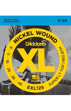 D'addario Exl125 Elektro Tel Set Super Tops Reg. .009 D'addario Exl125 Elektro Tel Set Super Tops Reg. .009