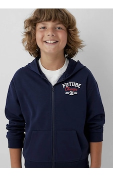 Mavi Kapüşonlu Loose Fit Lacivert Erkek Çocuk Sweatshirt 6s10183-84371 Mavi Kapüşonlu Loose Fit Lacivert Erkek Çocuk Sweatshirt 6s10183-84371