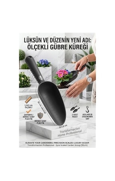 Zenvac 2'li Set Ölçekli Bahçe Küreği, Çok Amaçlı Toprak Gübre Mama Aktarma Kaşığı 719820 Zenvac29 Renkli