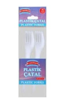 Pratikon Pr-1140 Plastik Çatal - 10 Adet- 50'li Paket Diğer