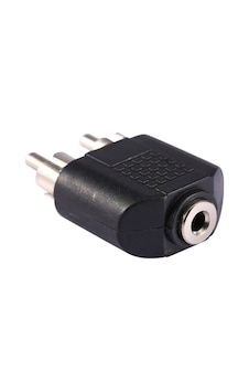 3.5 Mm Stereo Dişi/2 Rca Erkek Çevirici Jack 3.5 Mm Stereo Dişi/2 Rca Erkek Çevirici Jack