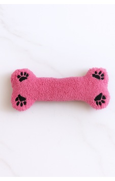 Monox Wellsoft Peluş Kemik Şekilli Pati Nakışlı Köpek Oyuncağı