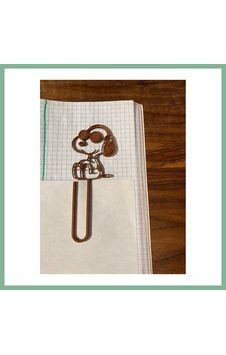 Bşkvirgo 3d Baskı Gözlüklü Sevimli Köpek Figürlü Kitap Ayracı 4lü - - Kahverengi Bsk2026