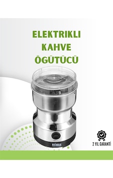 Kahve Baharat Değirmeni Kompakt, Hafif, Hızlı Öğütme, Şeffaf Kapaklı, Kolay Kullanım 0 Kahve Baharat Değirmeni Kompakt, Hafif, Hızlı Öğütme, Şeffaf Kapaklı, Kolay Kullanım 0