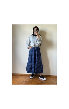 Hiera Puantiyeli Maxi Etek Lacivert - 754917715 Lacivert - 754917715 Lacivert