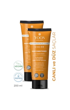 Yoon 2'li Kolajen & Biotin İçeren Besleyici ve Onarıcı Saç Bakım Kremi 2 x 200 ML Yoon 2'li Kolajen & Biotin İçeren Besleyici ve Onarıcı Saç Bakım Kremi 2 x 200 ML