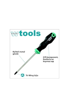 Weber Tools TriWing Başlı Tornavida 1 x 80 MM Weber Tools TriWing Başlı Tornavida 1 x 80 MM