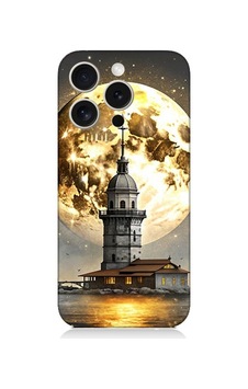 Apple Uyumlu iPhone 15 Pro Kız Kulesi Desenli Silikon Kılıf Silikon Apple Uyumlu iPhone 15 Pro Kız Kulesi Desenli Silikon Kılıf Silikon