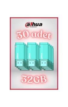 30 Adet 32gb Kapaklı Usb Flash Bellek U126 Yeşil - 30 Adet 32gb Kapaklı Usb Flash Bellek U126 Yeşil -