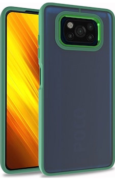 Xiaomi Poco X3 Kılıf Zore Flora Kapak Yeşil Xiaomi Poco X3 Kılıf Zore Flora Kapak Yeşil