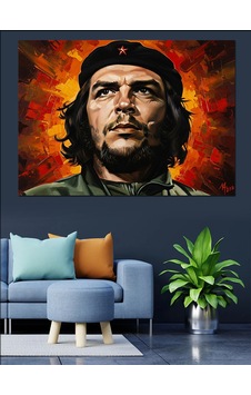 Portre Sanatı Che Guevara İllüstrasyonu Dekoratif Kanvas - Mdf Ahşap Tablo Portre Sanatı Che Guevara İllüstrasyonu Dekoratif Kanvas - Mdf Ahşap Tablo