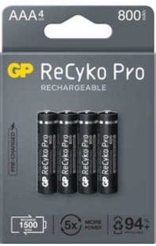 GP Batteries ReCyko Pro 850 Serisi 800 mAh AAA İnce Ni-Mh Şarjlı GP Batteries ReCyko Pro 850 Serisi 800 mAh AAA İnce Ni-Mh Şarjlı