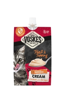 4 Adet Voskes Cream Tavuklu Ve Karidesli Kedi Ödülü 90gr 4 Adet Voskes Cream Tavuklu Ve Karidesli Kedi Ödülü 90gr