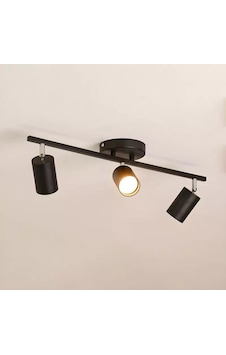Rsylight Retro Metal Siyah 3 Lü 180 Derece Hareketli Led Spot Avize Beyaz Ampullü Siyah Rsylight Retro Metal Siyah 3 Lü 180 Derece Hareketli Led Spot Avize Beyaz Ampullü Siyah