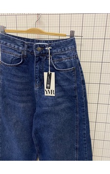 Ymr Moda Mavi Ön Detaylı Salaş Kadın Jeans Kot Pantolon 26608 Ymr Moda Mavi Ön Detaylı Salaş Kadın Jeans Kot Pantolon 26608