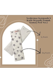 8 Katlı Yıkanabilir Bebek Pedi Gri Yıldızlı 2 Numara 8 Katlı Yıkanabilir Bebek Pedi Gri Yıldızlı 2 Numara