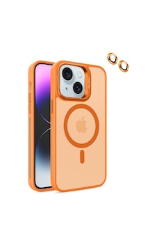 Apple Uyumlu iPhone 13 Kılıf Magsafe Standlı + Klon Kamera Lensli Kapak Apple Uyumlu iPhone 13 Kılıf Magsafe Standlı + Klon Kamera Lensli Kapak