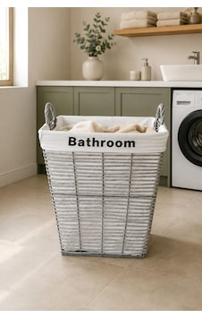 60 Cm Gri Dikdörtgen Premium Örme Çamaşır Sepeti Yeni Trend Düzenleyici,kumaş Astarlı,taşıma Kulplu 60 Cm Gri Dikdörtgen Premium Örme Çamaşır Sepeti Yeni Trend Düzenleyici,kumaş Astarlı,taşıma Kulplu