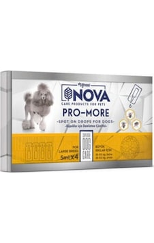Nova Büyük Irk Köpek Sağlık Damlası (5ml*4 adet) 35-55 kg arası Nova Büyük Irk Köpek Sağlık Damlası (5ml*4 adet) 35-55 kg arası