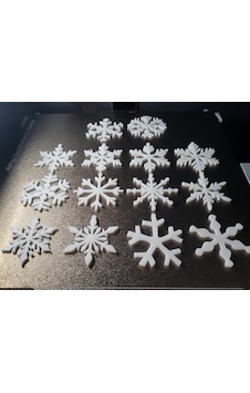 Kar Topu Yıldız Süs Dekoratif Set Yılbaşı Ağacı Süsleri 8cm Kar Topu Yıldız Süs Dekoratif Set Yılbaşı Ağacı Süsleri 8cm