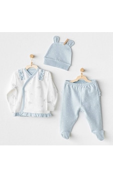 Andywawa Bunny Bear 3'lü Bebek Zıbın Ac25646 Mavi Andywawa Bunny Bear 3'lü Bebek Zıbın Ac25646 Mavi