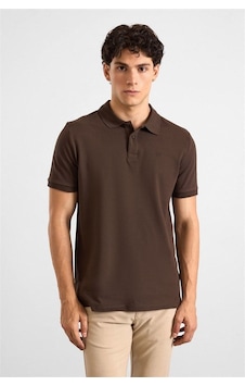 Süvari Koyu Kahve Slim Düz Nakışlı Pike Düğmeli Polo Yaka Tişört Ts1014000474-kh9 Süvari Koyu Kahve Slim Düz Nakışlı Pike Düğmeli Polo Yaka Tişört Ts1014000474-kh9