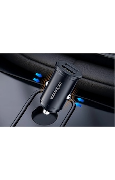 C304 24w 4.8a Dual Usb Hızlı Araç Şarj Cihazı Siyah C304 24w 4.8a Dual Usb Hızlı Araç Şarj Cihazı Siyah
