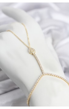 Gold Renk Pirinç Zirkon Taşlı Damla Model Şahmeran Altın Gold Renk Pirinç Zirkon Taşlı Damla Model Şahmeran Altın
