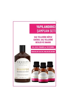 Concept Beauty Yapılandırıcı Şampuan 240 ML + Constructive Yapılandırıcı Shot 3 x 20 ML Concept Beauty Yapılandırıcı Şampuan 240 ML + Constructive Yapılandırıcı Shot 3 x 20 ML