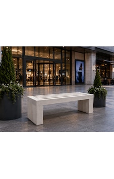 Modern Ahşap Geçmeli Oturma Bench Ham Ahşap .