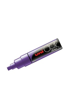 Uni Chalk Marker Wet Wipe Kesik Uçlu Tebeşir Kalemi Mor Uni Chalk Marker Wet Wipe Kesik Uçlu Tebeşir Kalemi Mor