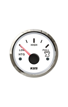 KUS Atık Su Göstergesi Beyaz 240–33 Ohm 12/24V 52 MM KUS Atık Su Göstergesi Beyaz 240–33 Ohm 12/24V 52 MM