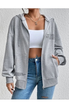 Altamira Unisex Siyah Happiest Baskılı Ince Mevsimlik Kapşonlu Oversize Hırka 001 Altamira Unisex Siyah Happiest Baskılı Ince Mevsimlik Kapşonlu Oversize Hırka 001