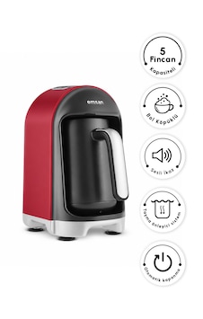 Emsan Kumda 5 Fincan Kapasiteli Türk Kahve Makinesi Ruby Emsan Kumda 5 Fincan Kapasiteli Türk Kahve Makinesi Ruby