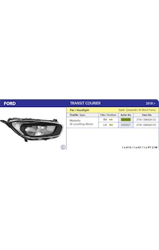 Ford Far Komple Sag Siyah Yeni Courıer 19 - Ayfar 505926