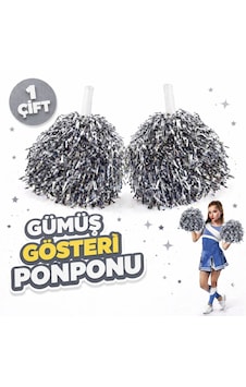 1 - 228 - Çift 2 Adet Gümüş Renk 23 Nisan 19 Mayıs 29 Ekim Okul Gösteri Ponponları - Csmo-tex - Ekstra Dolgun 1 - 228 - Çift 2 Adet Gümüş Renk 23 Nisan 19 Mayıs 29 Ekim Okul Gösteri Ponponları - Csmo-tex - Ekstra Dolgun